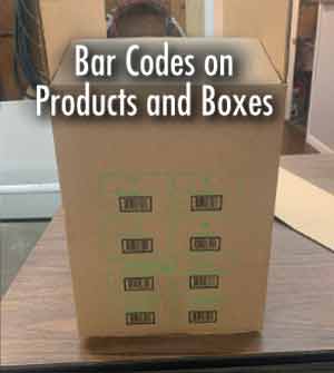 Bar Codes on Products and Boxes