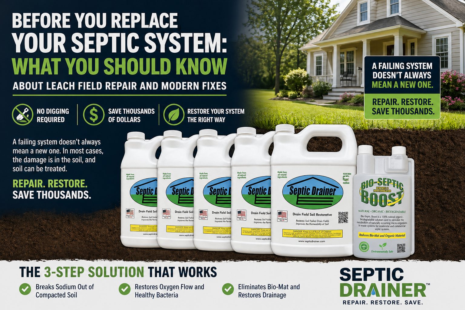 Before You Replace Your Septic System: What You Should Know About Leach Field Repair and Modern Fixes