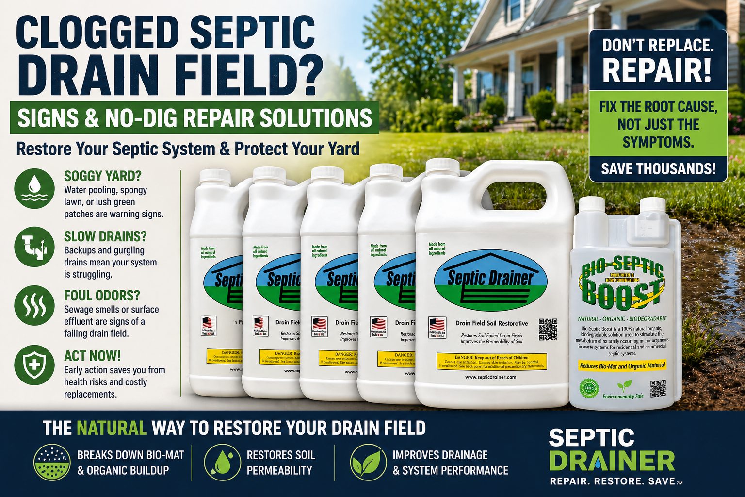 Is Your Yard Soggy? Signs You Need Septic Leach Field Repair