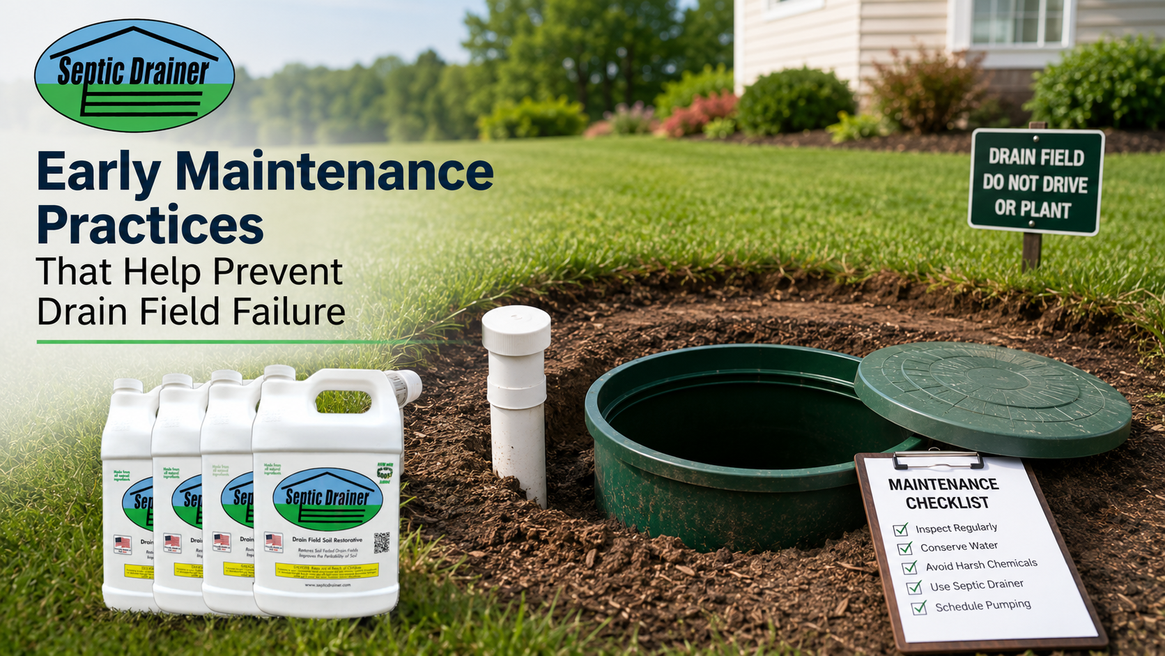 Early Maintenance Practices That Help Prevent Drain Field Failure